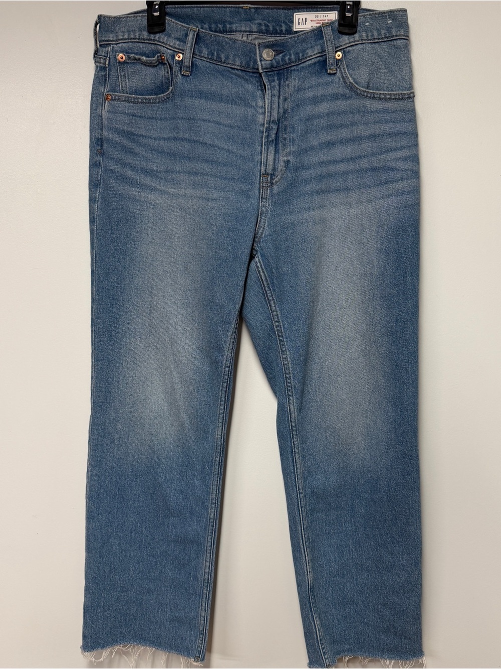 Two pairs GAP 90’s Straight Crop High Rise Jeans 14 R | 32 Blue
